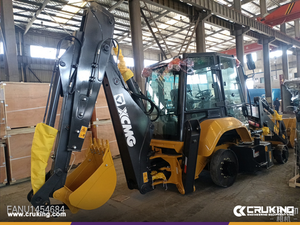Antigua - 1 Unit XCMG XC870K Backhoe loader & XCMG XS143J Road Roller