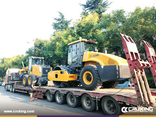 Algeria - 1 Unit XCMG XC968 Wheel Loader & 1 Unit XCMG GR215 Motor Grader & 3 Units XCMG XS183J Road Roller
